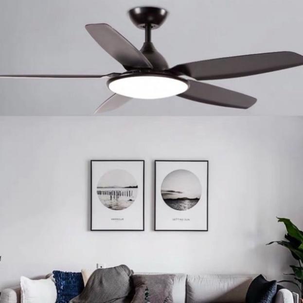 Quạt đèn trần FETTER LED hiện đại 3 chế độ ánh sáng động cơ động chuẩn xịn 100%