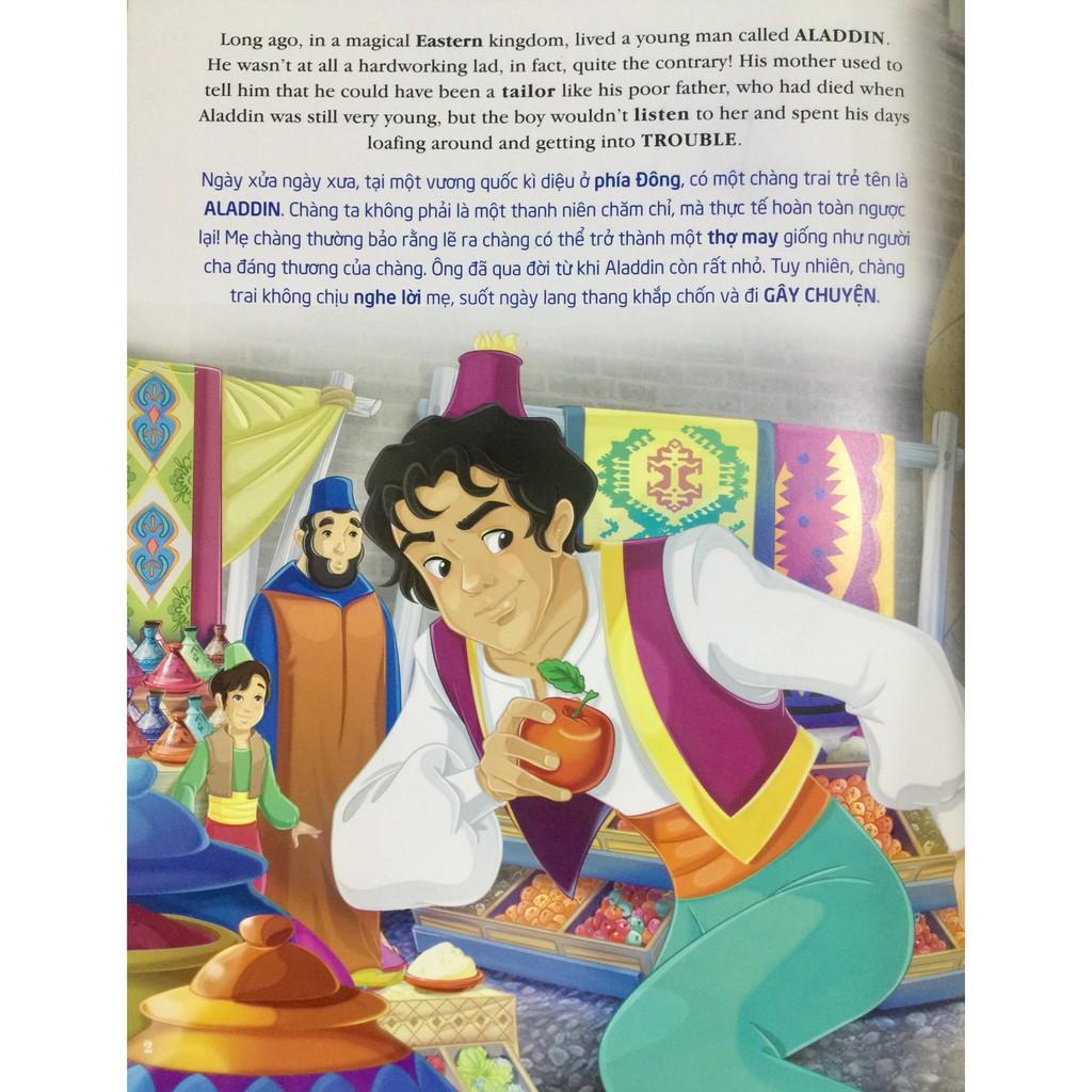 Truyện Song Ngữ Anh Việt: Aladdin Và Cây Đèn Thần - Bản Quyền