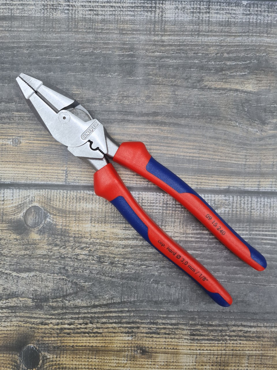 Kìm Đa Năng Knipex Lineman 09 15 240 Có Chức Năng Bấm Cos và Mạ Chrome Để Hạn Chế Gỉ Sét Chiều Dài 240mm