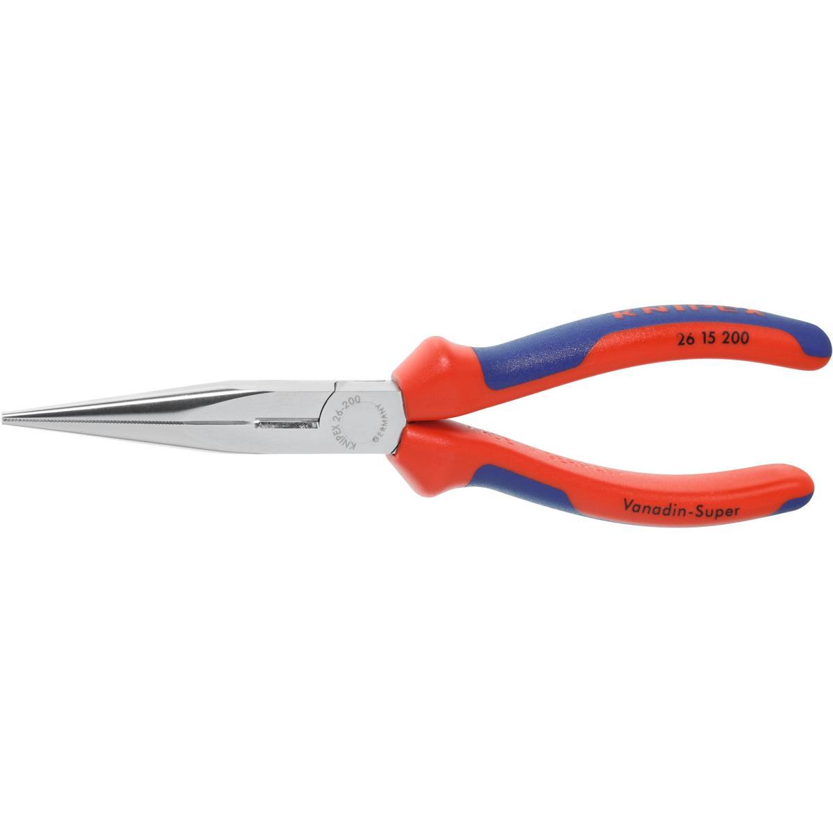 KỀM MŨI NHỌN MẠ CROM KNIPEX 200MM 26 15 200