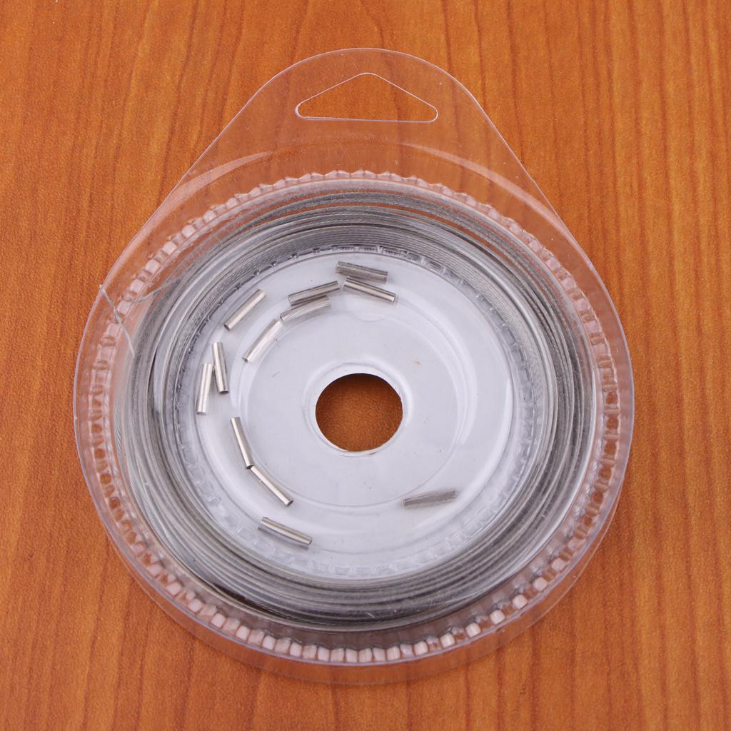 Fishing Line Wire Leader Stainless Steel Trace Lures 10m 7 Strands