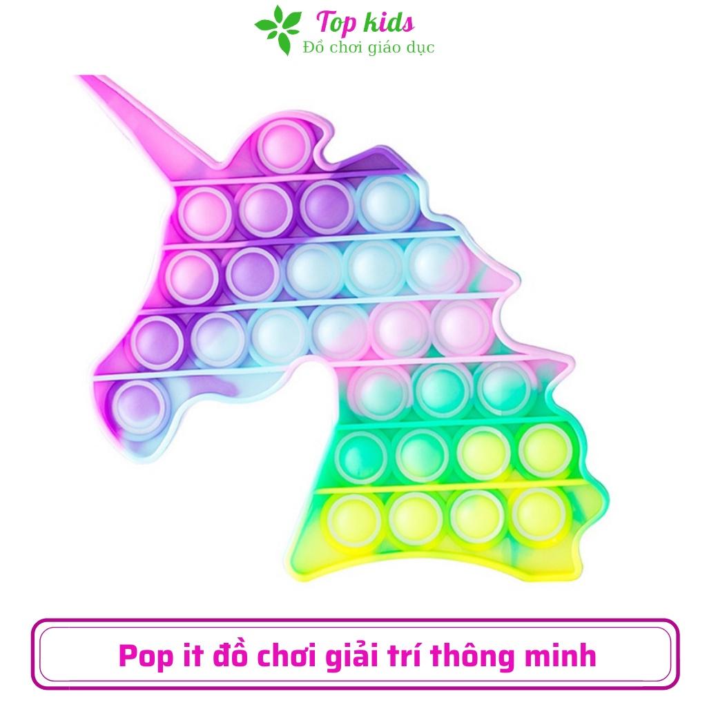 Pop it giá rẻ đồ chơi giáo dục thông minh phát triển trí tuệ giải trí giảm căng thẳng xả stress