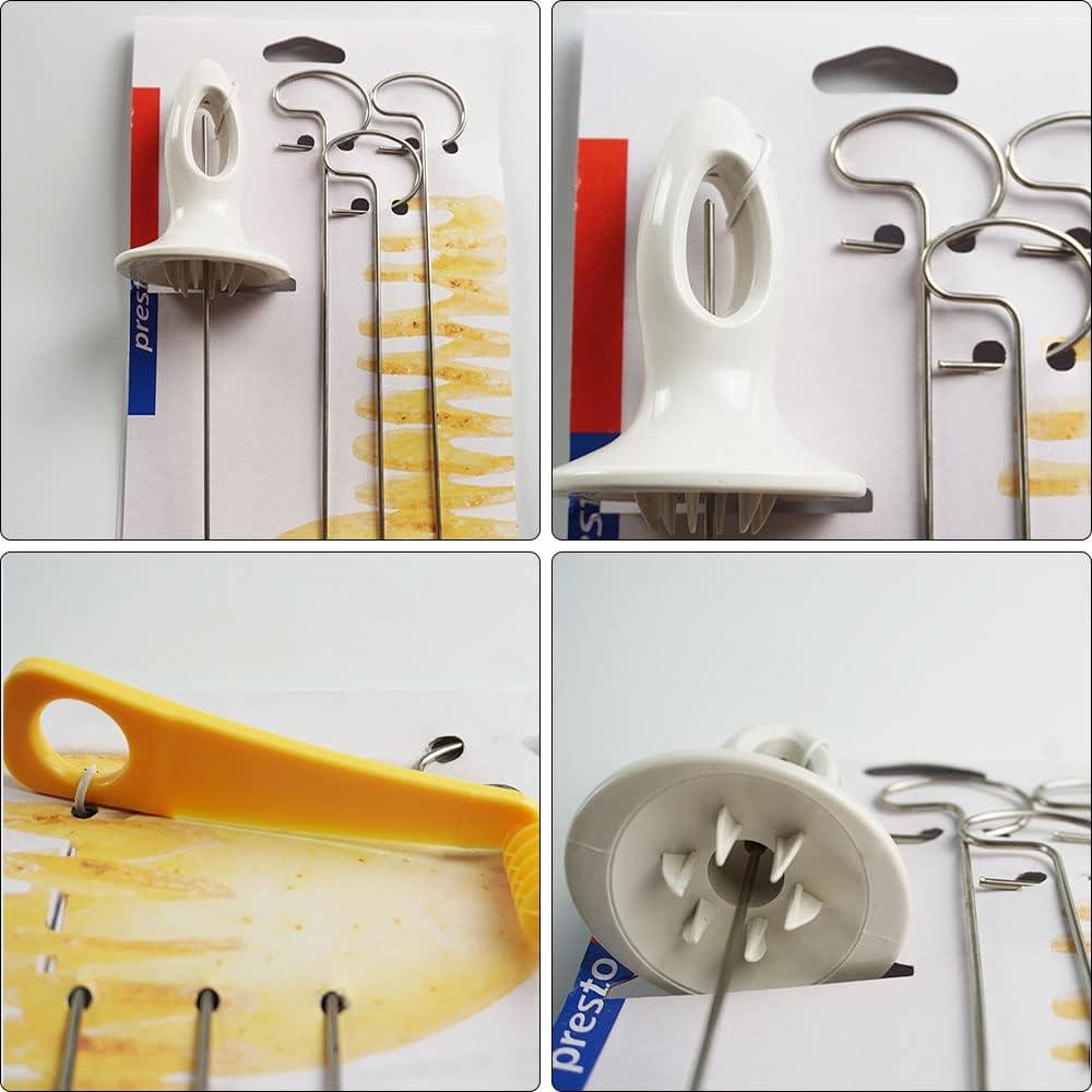 Máy cắt khoai tây, Thép không gỉ xoắn ốc khoai tây, Máy cắt xoắn ốc khoai tây, Máy cắt xoắn ốc khoai tây, cho tháp khoai tây, thịt nướng, chiên, tụ họp, tiệc tùng, cắm trại, gia đình, nhà bếp