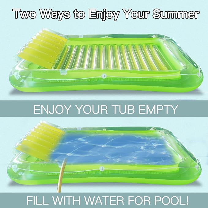 Giường Phao Bơm Hơi Có Tựa Đầu Đi Biển Tắm Hồ Bơi Studio Giant Pool Lounger - cho 1 người lớn hoặc 2 trẻ em dưới 12 tuổi