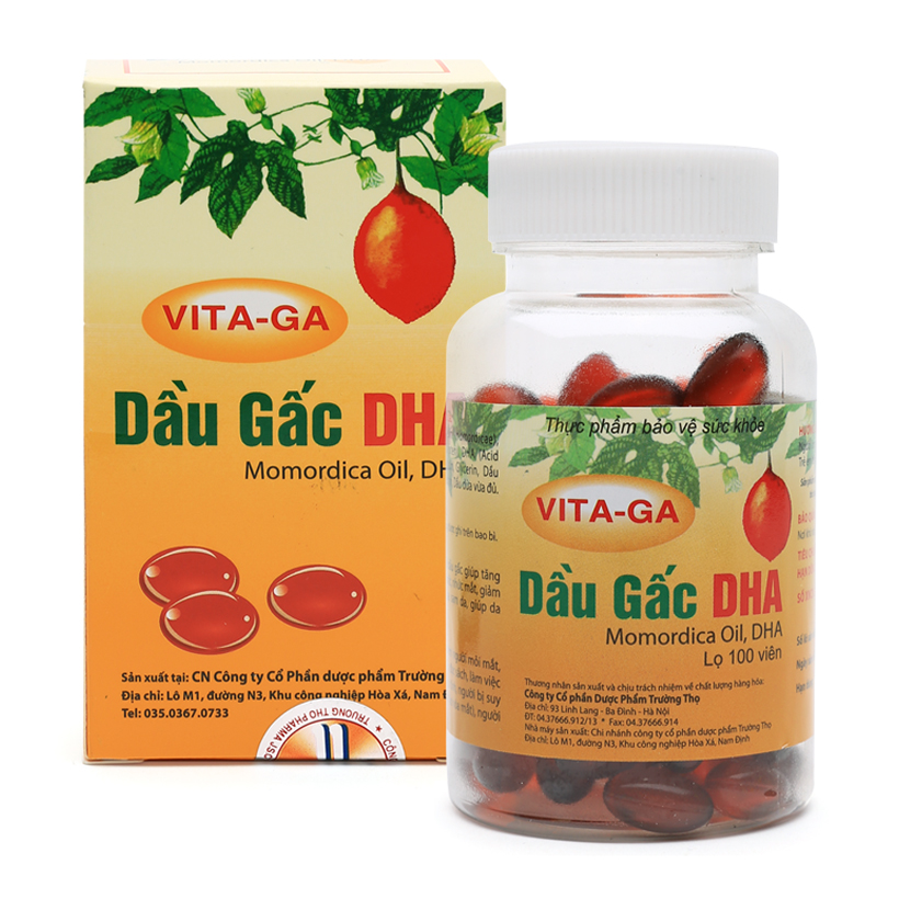 Thực phẩm chức năng Dầu gấc bổ mắt DHA Vita-Ga