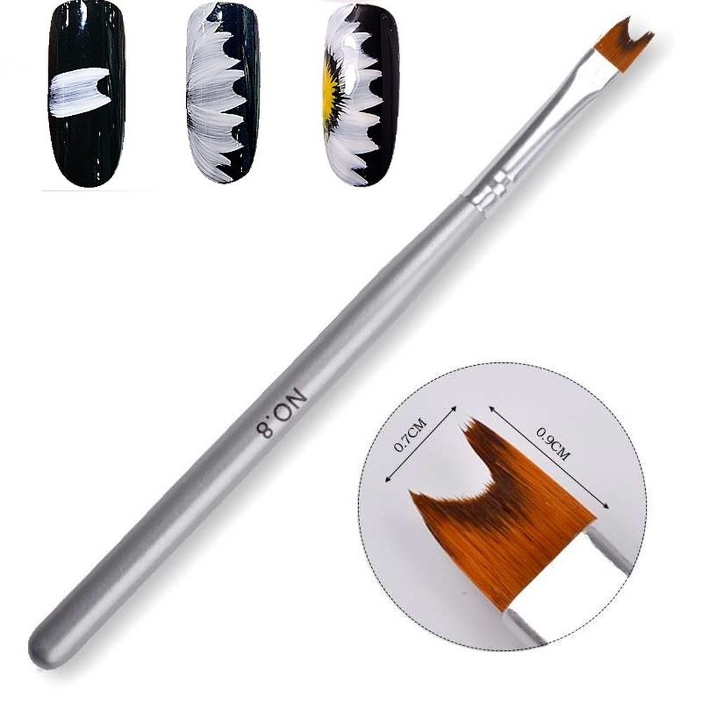Cọ Vẽ Hoa Lưỡi Liềm Đồ Nghề Nail Chuyên Dụng, Tùy Chọn Cán Bạc Và Cán Gỗ, Màu Sắc Thời Trang, Dụng Cụ Dễ Dùng Thao Tác Giúp Tiết Kiệm Thời Gian Làm Móng Tinh Tế Theo Ý Tưởng Sáng Tạo