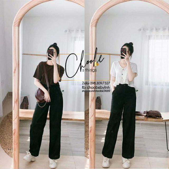 Quần ống rộng Khóa Giữa mã 514