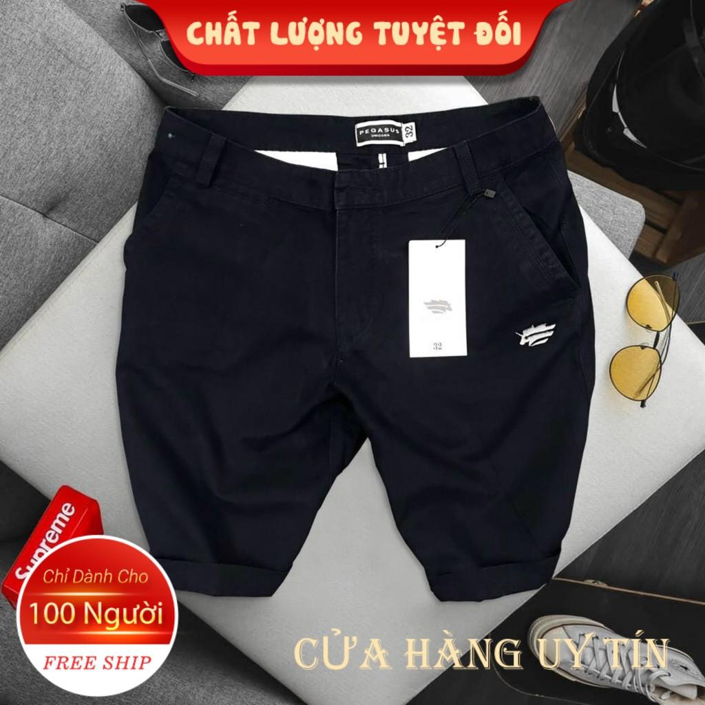 Quần short kaki nam cao cấp màu đen