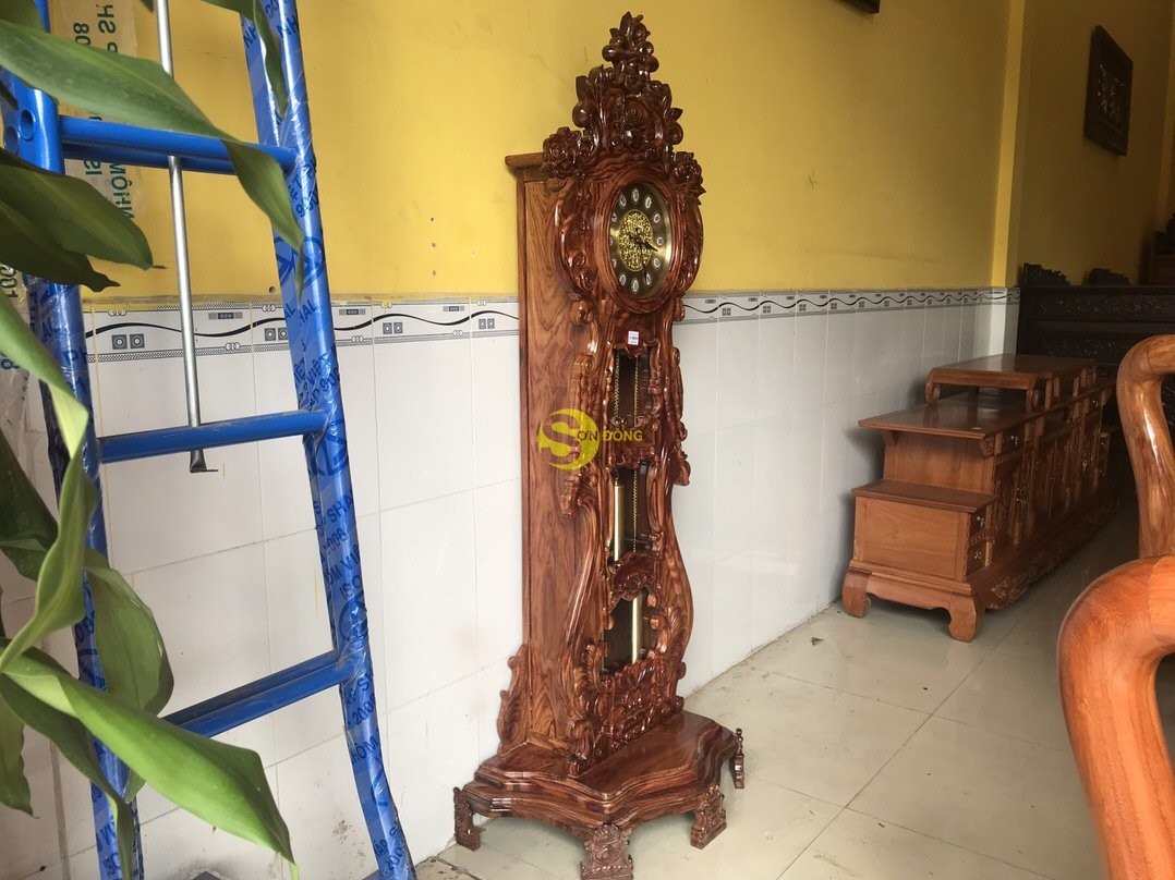 Đồng hồ cây đàn gỗ hương – DH12