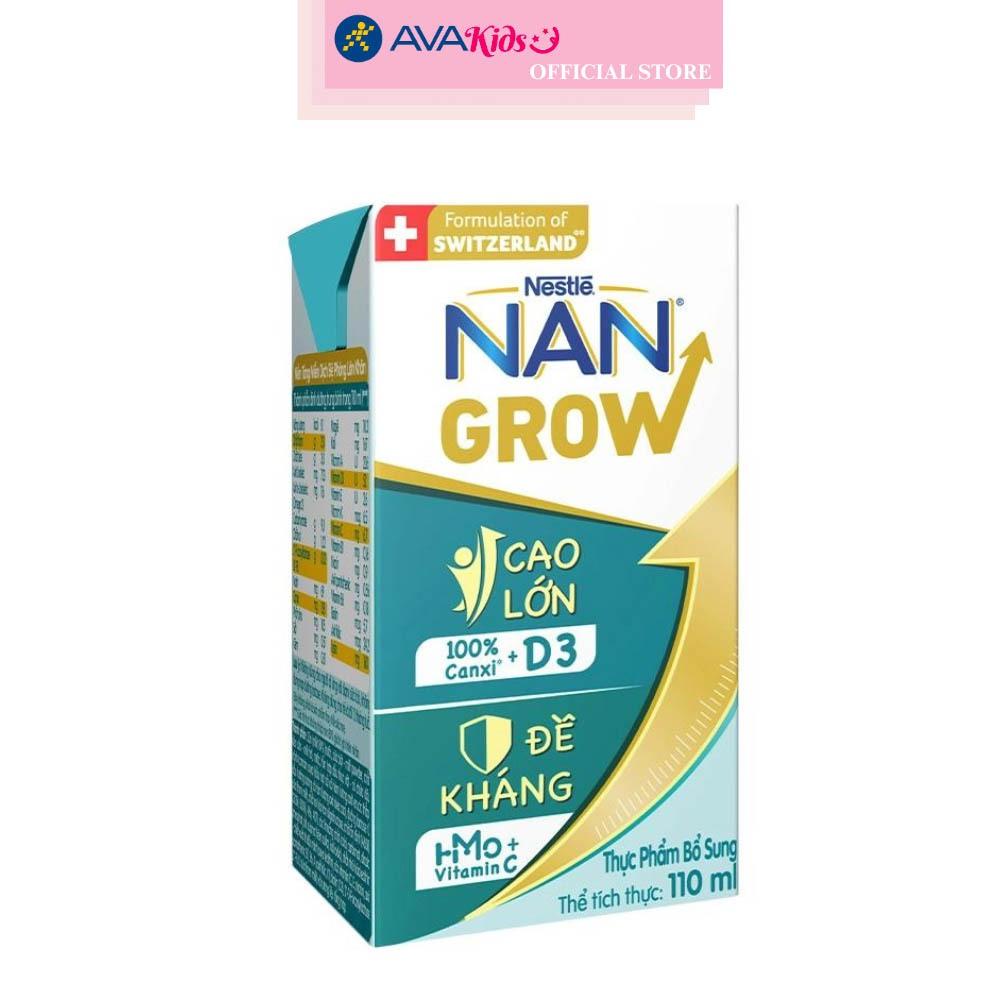 Thùng 36 hộp sữa pha sẵn Nestlé NAN Grow 110 ml (từ 1 tuổi)