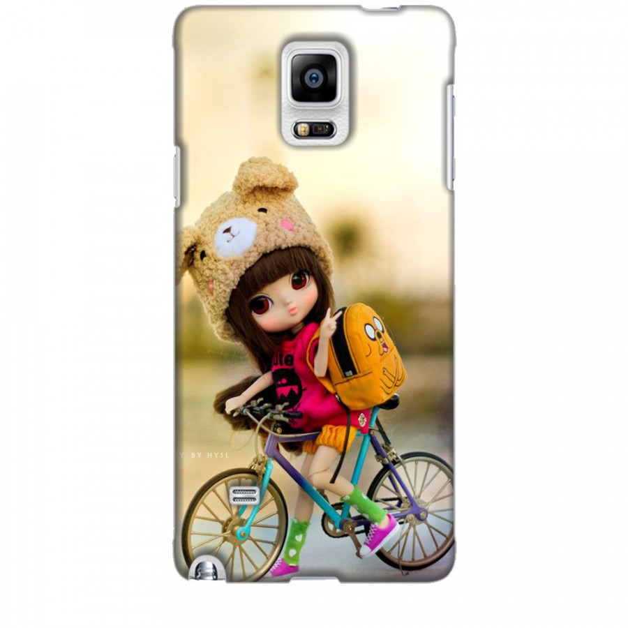 Ốp lưng dành cho điện thoại SAMSUNG GALAXY NOTE 4 Baby anh Bicycle Mẫu 2