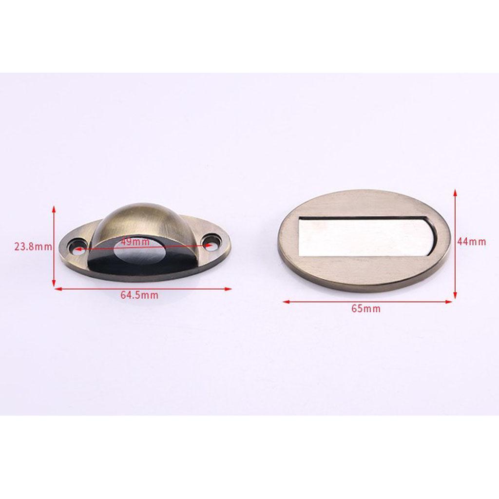 Alloy Magnetic Doorstop Door Stopper Door Catcher Holder Safety Close Silver