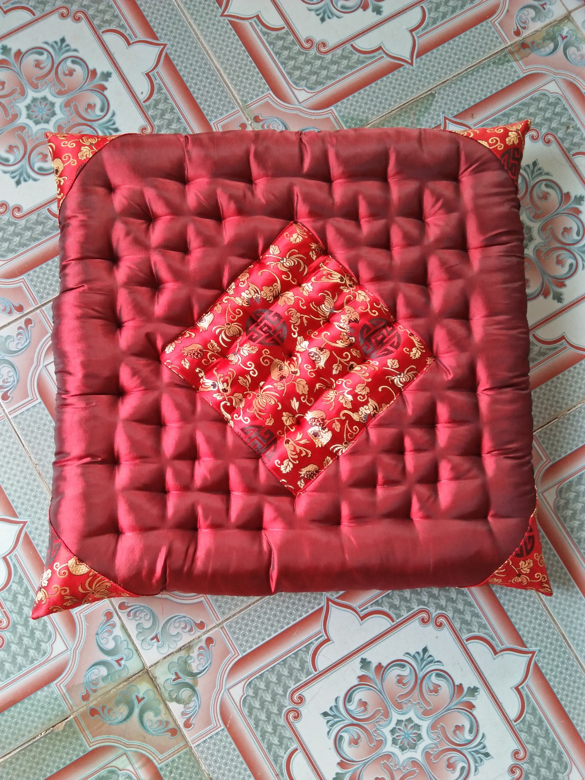 Đệm ngồi bệt thảm trải ghế sofa 50x50x5 cm