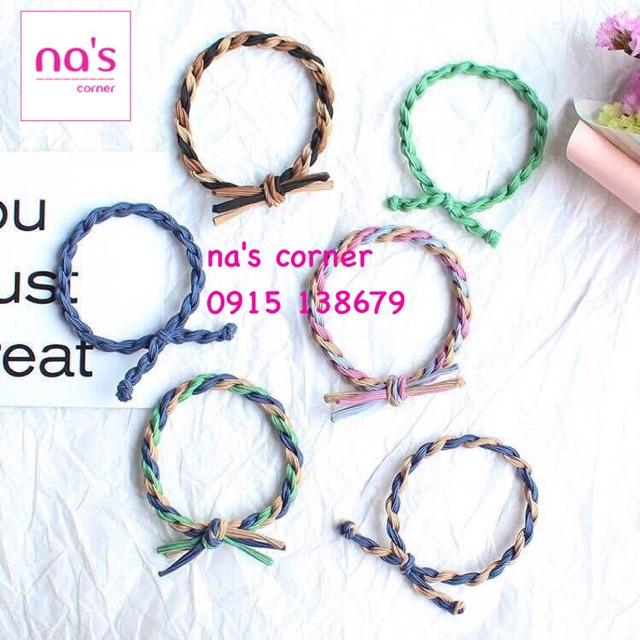 Combo 5 sợi Thun cột tóc đẹp rẻ nhiều mẫu đơn giản Chun buộc tóc dễ thương