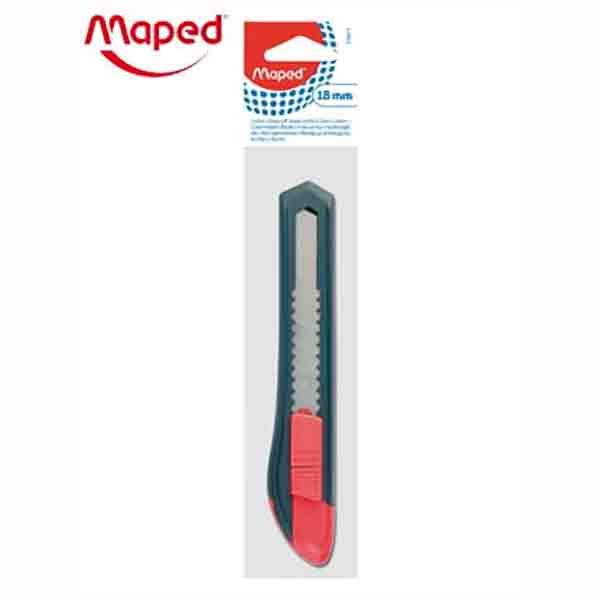 Bộ 2 Dao Rọc Giấy Maped Plastic 18 mm - 018211