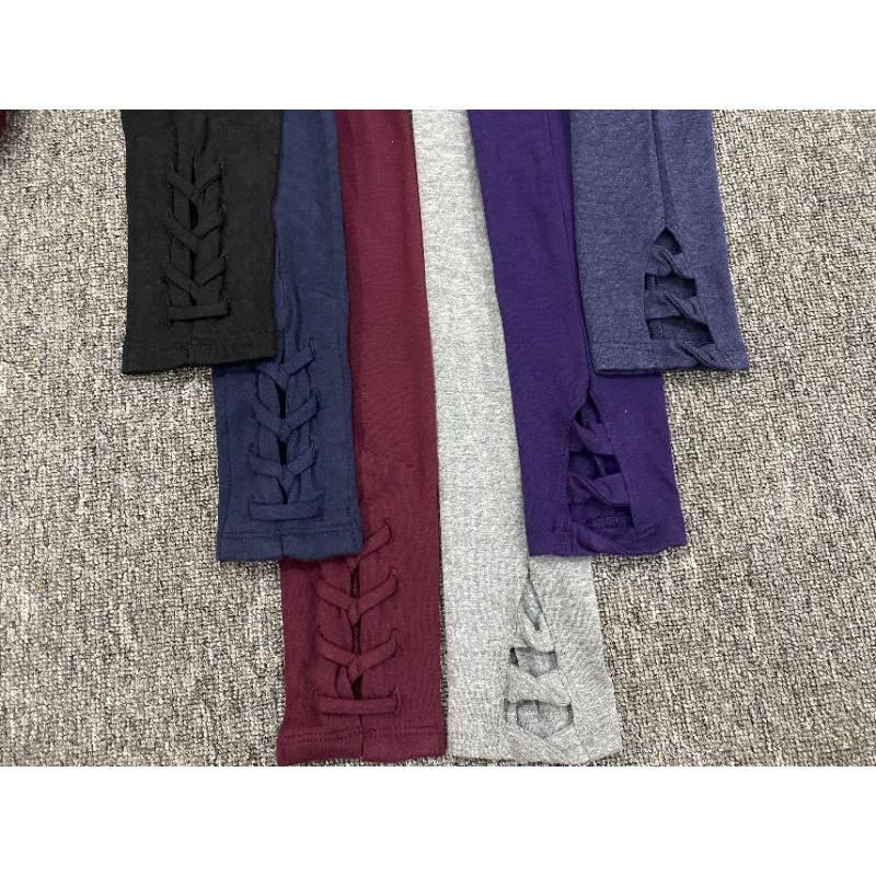 Quần legging cotton xuất dư size đại cho bé gái 14-35kg