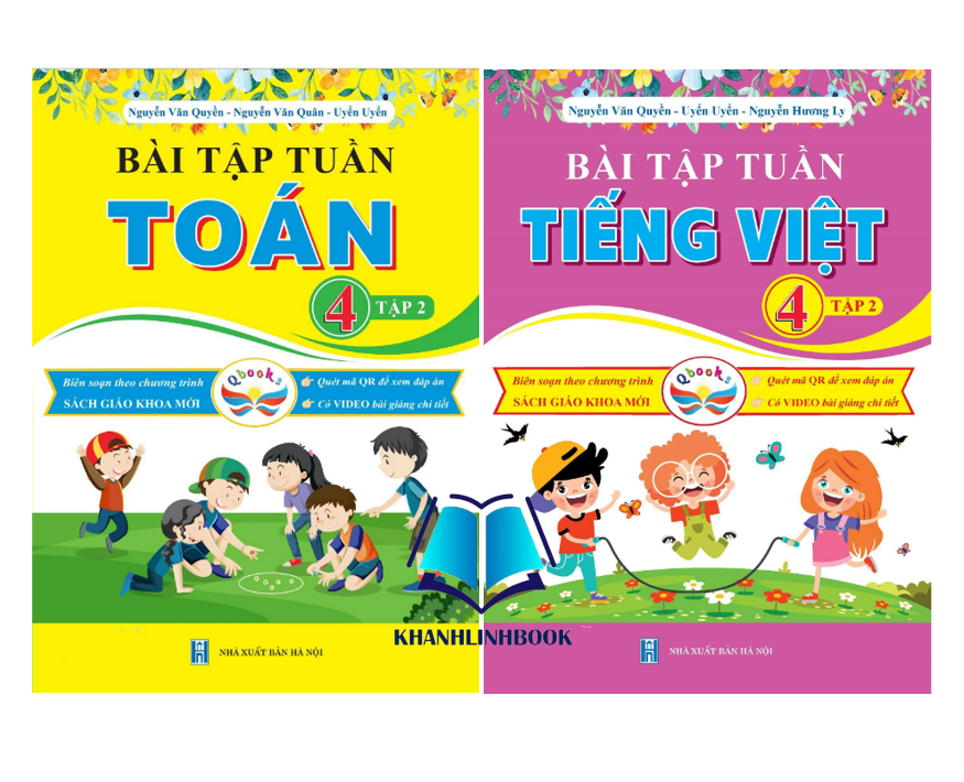 Sách - Combo Bài Tập Tuần Toán và Tiếng Việt Lớp 4 - Tập 2 - Cánh Diều