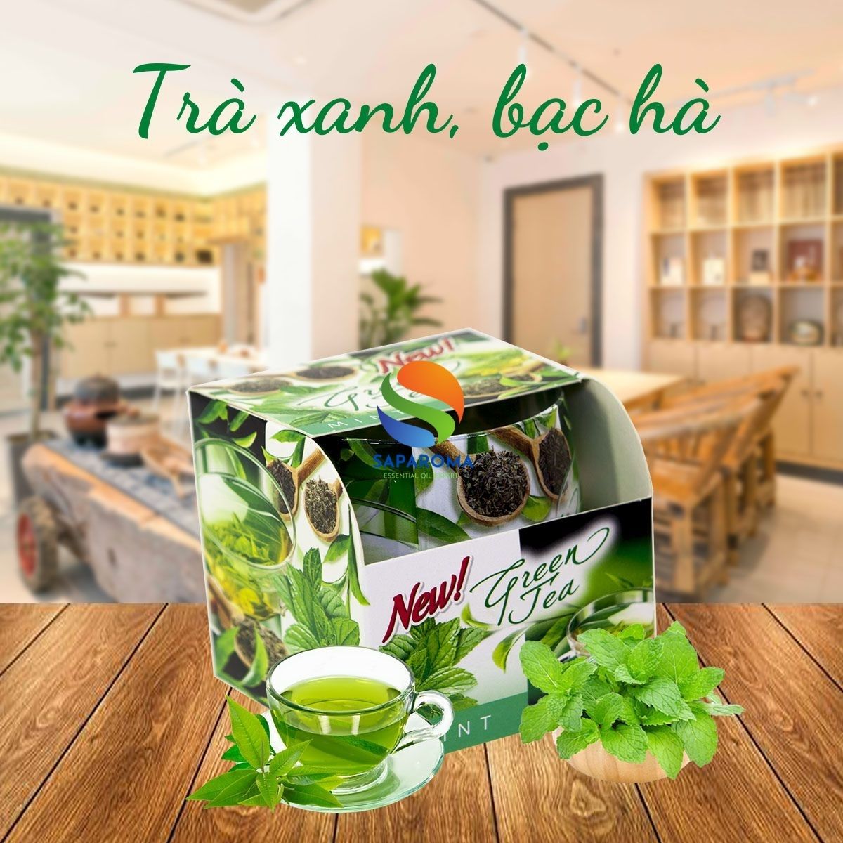 Ly nến thơm tinh dầu Bartek Green Tea 100g QT024467 - hương trà xanh, nến trang trí, thơm phòng, thư giãn, Hỗ trợ khử mùi (giao mẫu ngẫu nhiên)