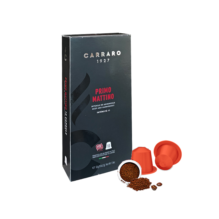 All day Combo-3 hộp cà phê viên nén Carraro - Primo Mattino+Crema Espresso+Decaffeinato - Nhập khẩu chính hãng 100% từ thương hiệu Carraro, Ý