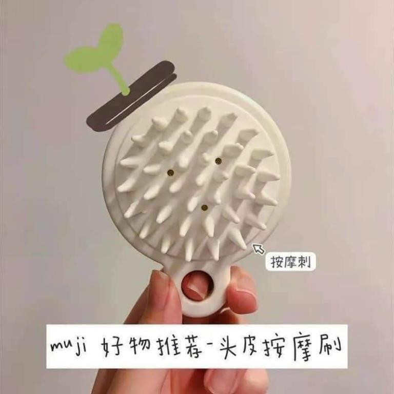 Lược gội đầu Silicone Nhật MÀU TRẮNG