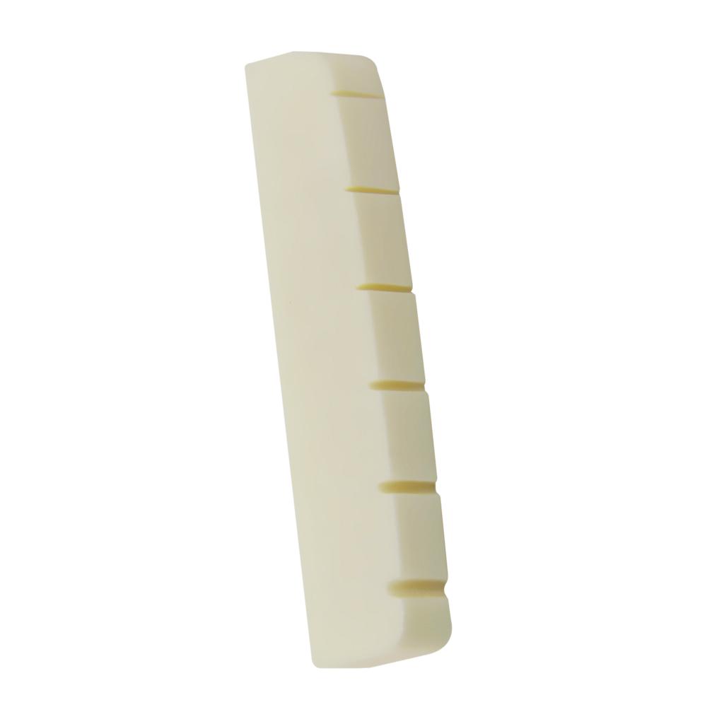 Bone Nut Slotted For 6 String Electric Guitar