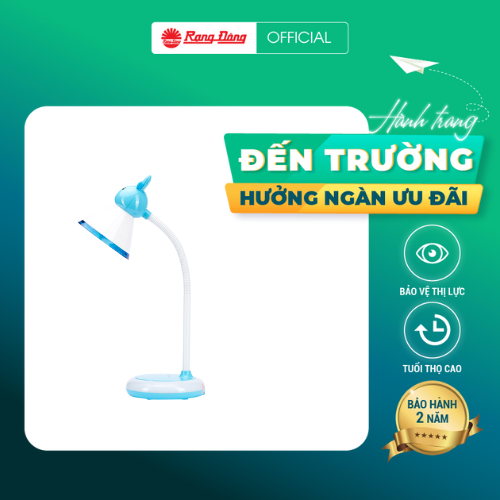 Đèn Học Để Bàn Chống Cận Rạng Đông RD-RL-31.LED - 5W Phím Cảm Ứng Thay Đổi 3 Cấp Độ Sáng Đế Đèn Đổi 7 Màu - Hàng chính hãng