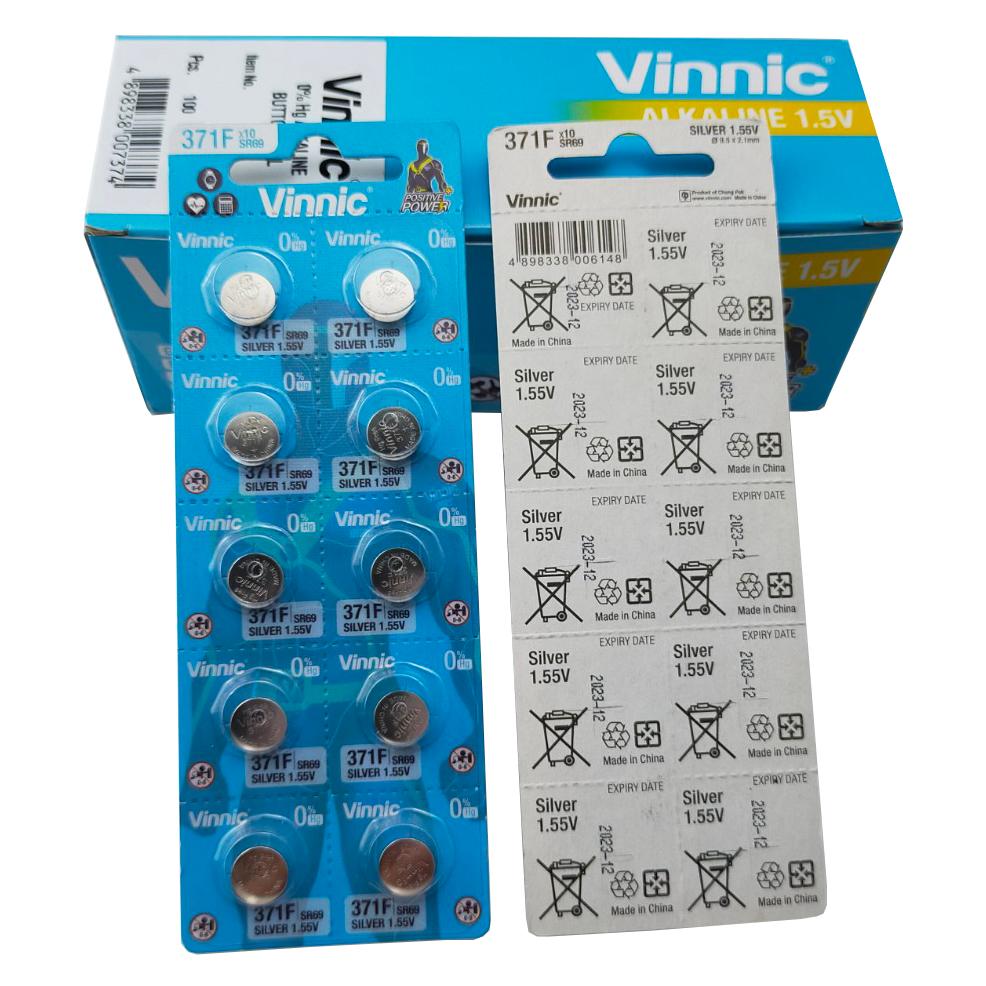 Pin đồng hồ oxit bạc Vinnic 371/ SR920SW / SR69 / 371F (Loại tốt - Giá theo số viên)