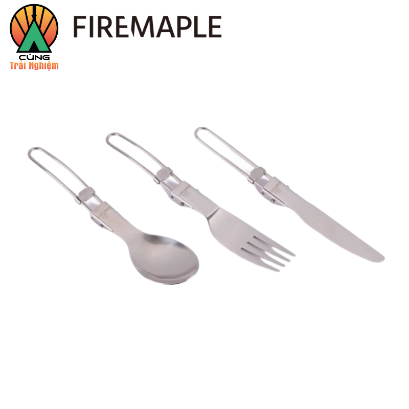 [CHÍNH HÃNG] Bộ Muỗng Nĩa Dao Gấp Gọn Chuyên Dụng Dã Ngoại Fire-Maple Cho Hoạt Động Nấu Ăn Ngoài Trời FMT-803