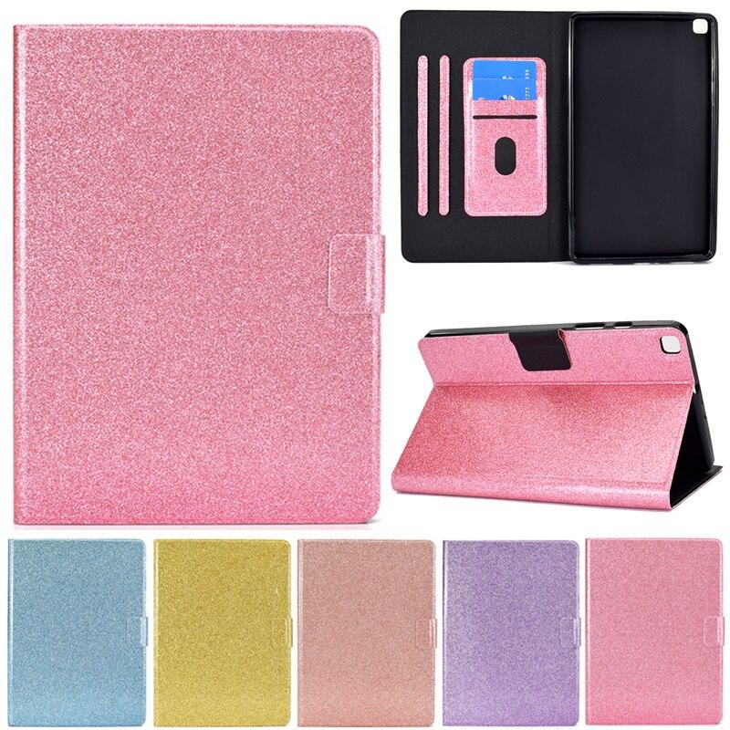 Bao Da Họa Tiết Kim Tuyến Cho Samsung Galaxy Tab A7 Lite 8.7 Inch Sm-T220 T225