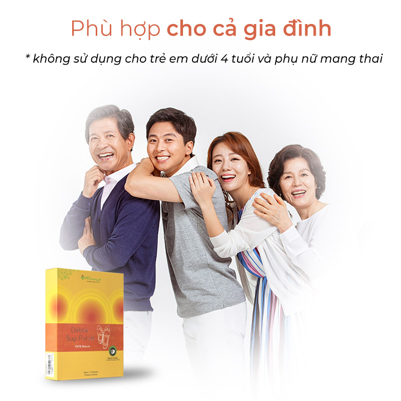 Cao Dán Thải Độc - ATZ Healthy Life - Warm - Làm Ấm Và Tăng Năng Lượng, Giảm Các Chứng Đau Nhức Cơ Khớp