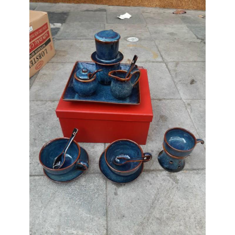 Bộ cốc tách cà phê sứ cao cấp Bát Tràng