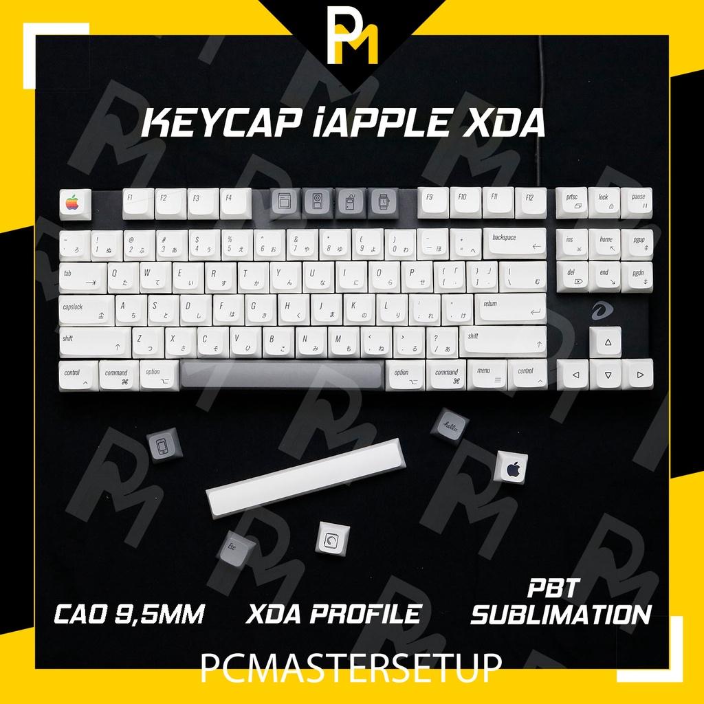 Keycap pbt xda iaple cho MAC 124 phím, nút cho bàn phím cơ in nhiệt thăng hoa của