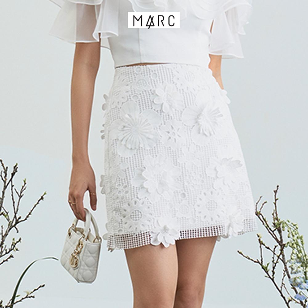 Váy ren nữ MARC FASHION hoa 3D mini form A TRLH113022