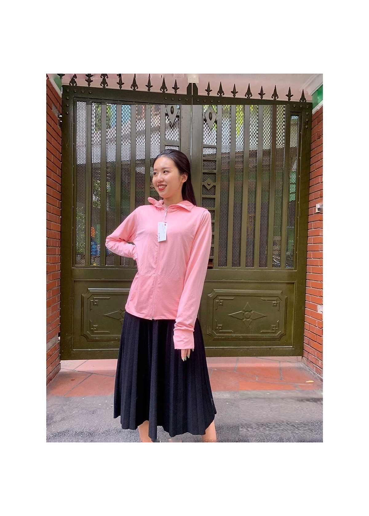 Áo chống nắng THÔNG HƠI kim cương siêu mát cho bạn nữ