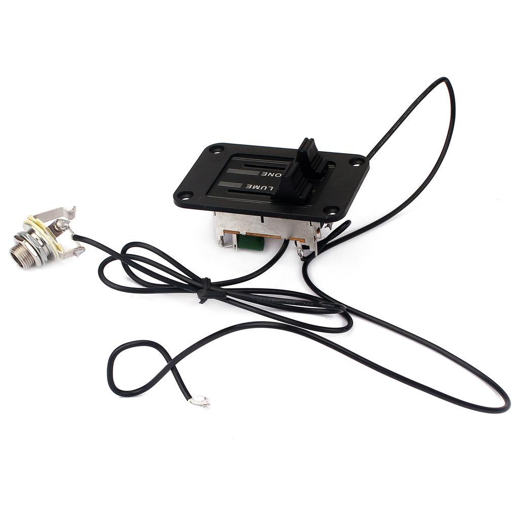 1pc EQ Style Pickup Wiring Harness TV Jack for Cigar Box Guitar Parts