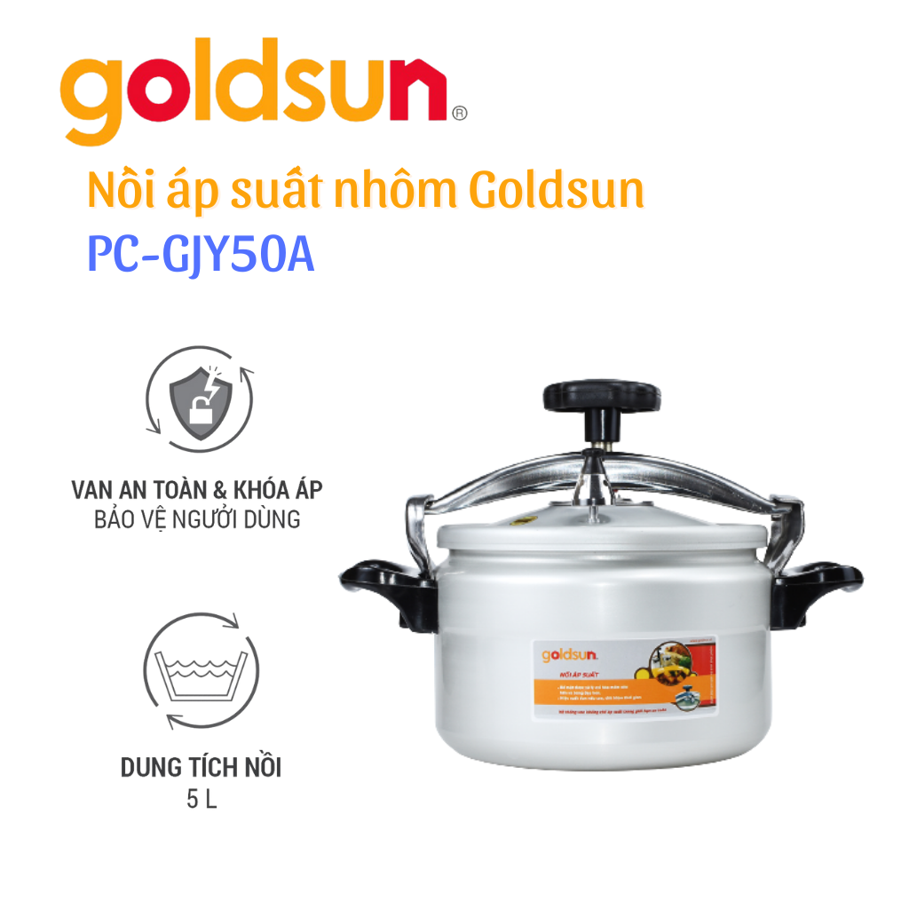 Nồi Áp Suất Điện Hóa Mềm Goldsun PC-GJY50A 10200221 (5L)