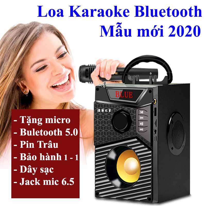 Loa Công Suất Lớn, Loa A300 Hozito Cao Cấp + TẶNG MIC HÁT, Loa Hat Karaoke Bluetooth Cầm Tay - Kèm Điều Kiển, Dây Sạc