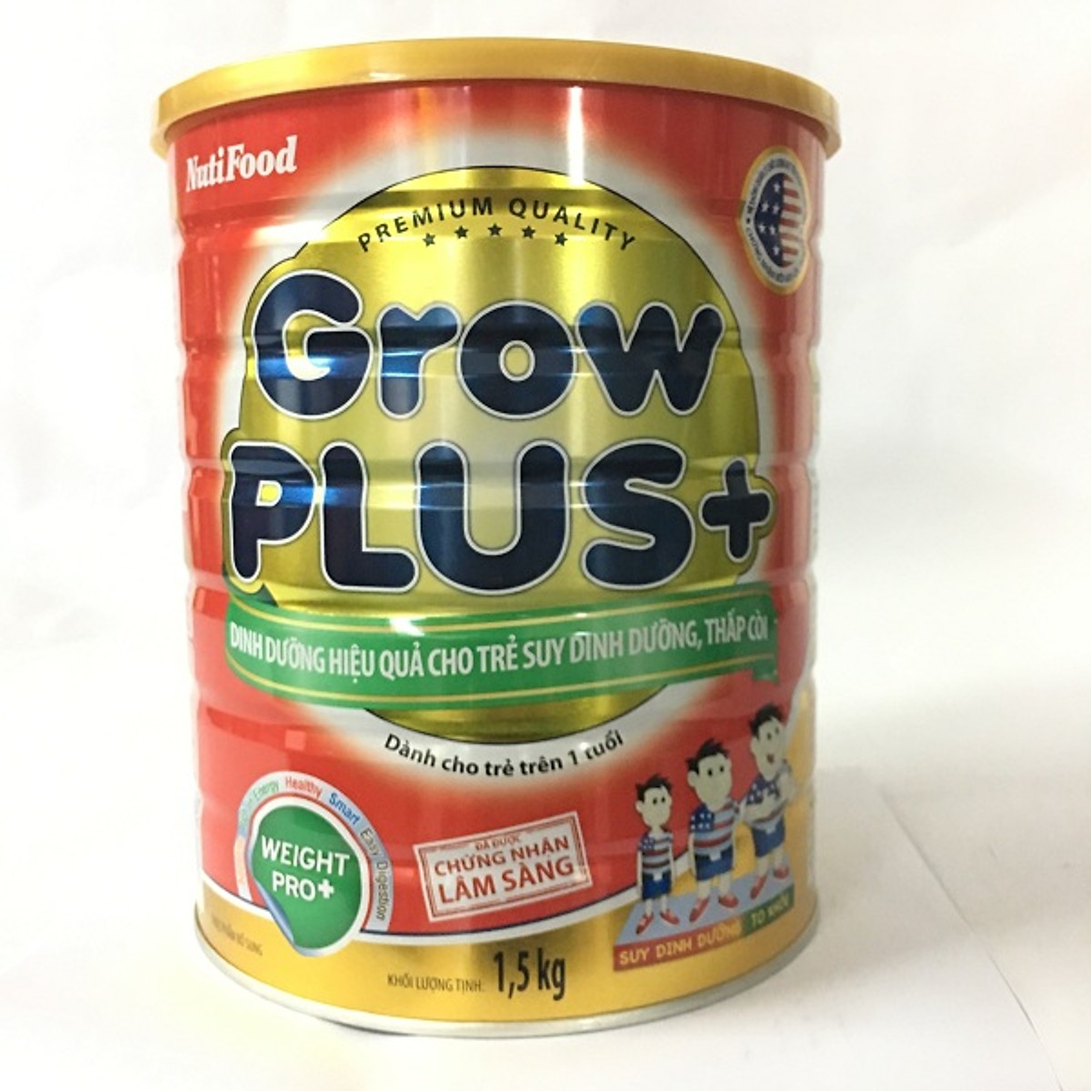 (Date T9/2924) Combo 2 hộp Grow Plus đỏ 1,5kg cho trẻ suy dinh dưỡng biếng ăn