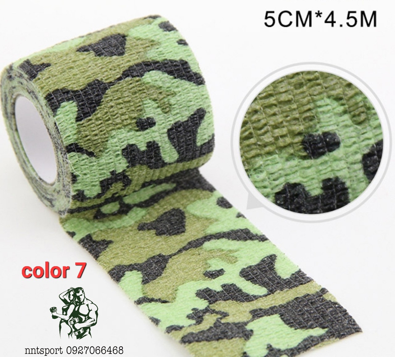 Băng keo thể thao tự dính màu rằn ri,camo,bàn chân cún,mặt cười; băng keo thể thao cao su non tự dính