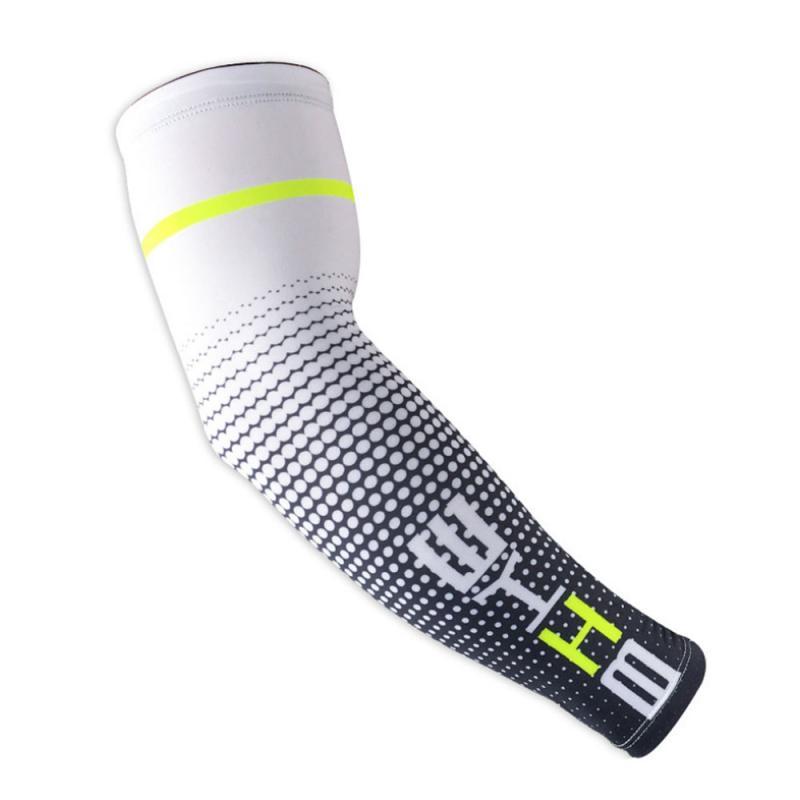 1PC thể thao tay áo cánh tay bảo vệ nhanh chóng UV Bảo vệ Chạy khuỷu tay Hỗ trợ Cánh tay Máy sưởi Tổ chức Thể dục Khuỷu tay Cycling Cycling Arm Color: ONLY 1pc white Size: XXL