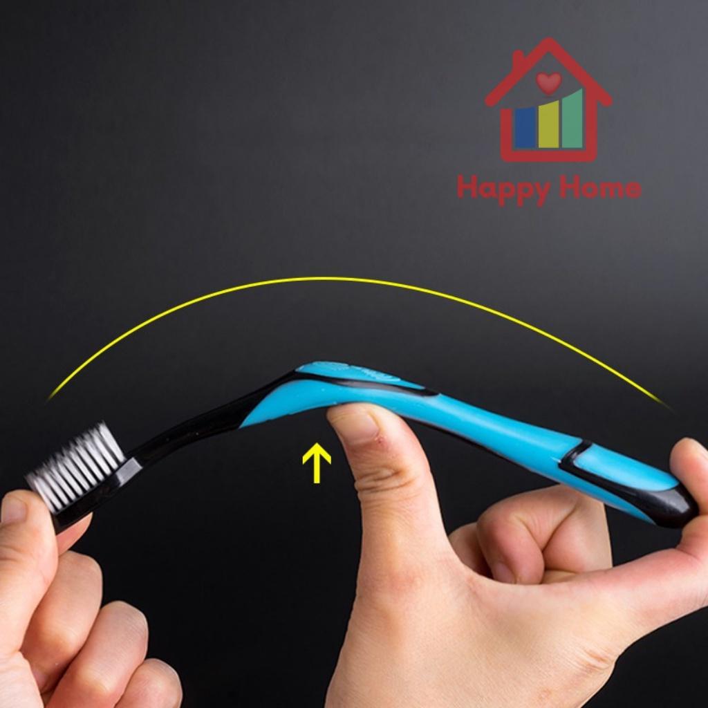 Bàn chải đánh răng than tre sợi nano làm sạch răng miệng Happy Home