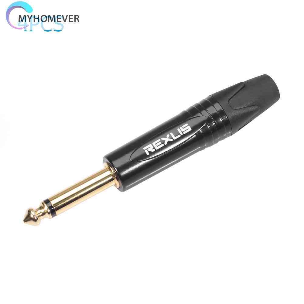 Set 4 Giắc Cắm Đơn 6.35mm Cho Micro
