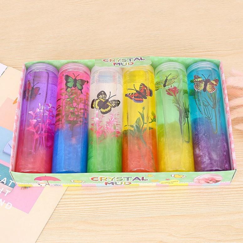SLIME BÌNH họa tiết cây đẹp LOẠI TO tuyệt đẹp xây dựng quái gở tuyệt hảo công cụ giải trí Slam Gudetama Squishy