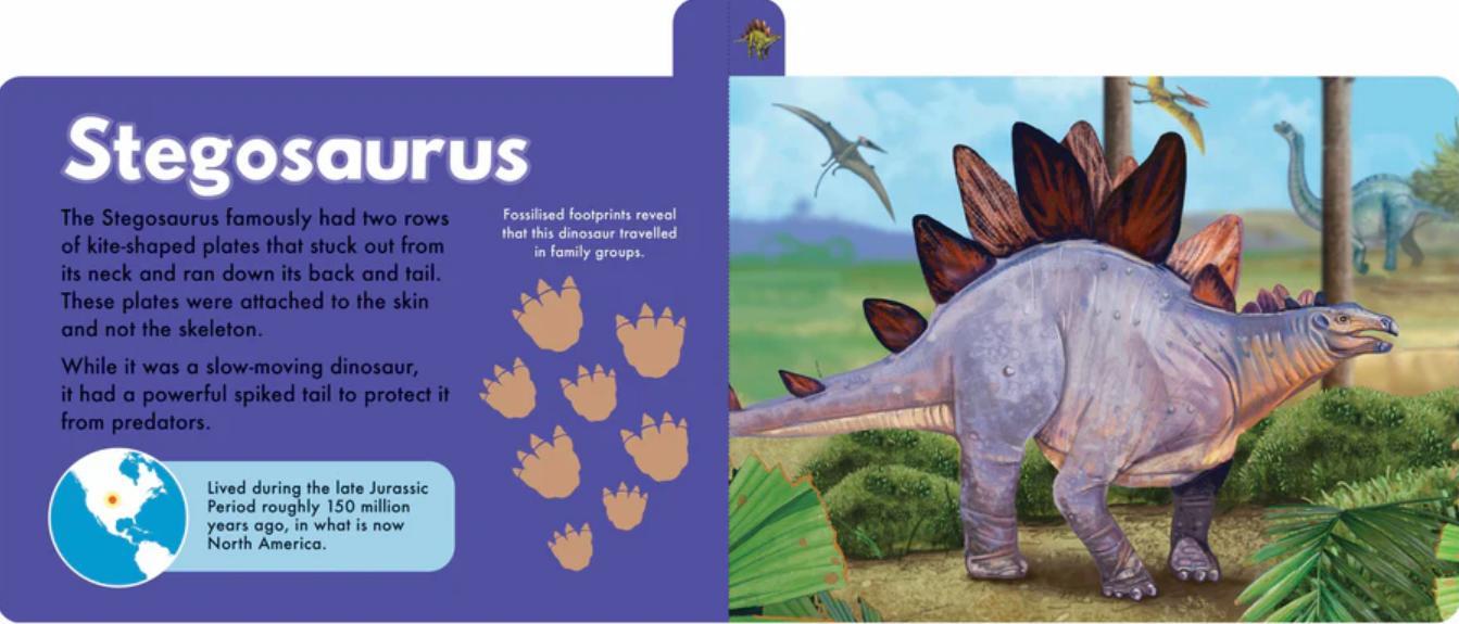 Sách ngoại văn: Garry Fleming's Dinosaurs Of The World - Chunky Tabbed Board Book