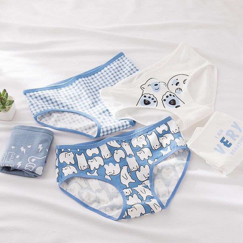 Quần lót cotton nữ dễ thương mẫu gấu bắc cực
