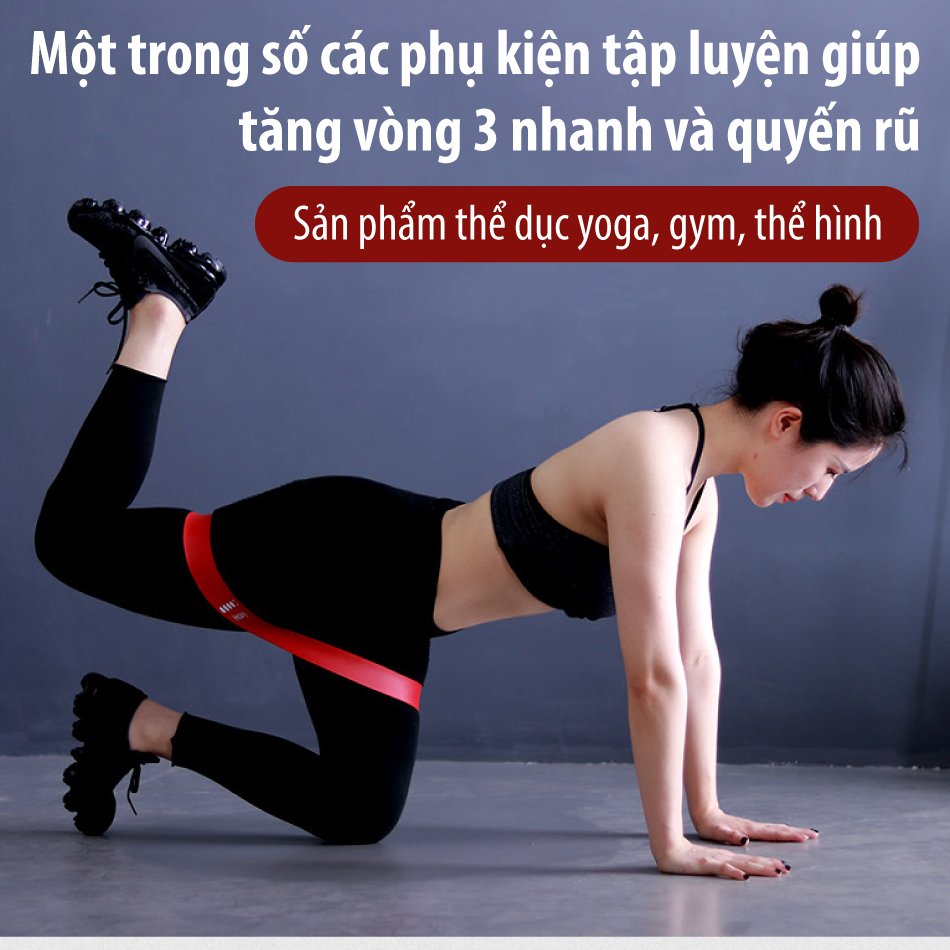 Dây đàn hồi mini band,Bộ 5 dây đàn hồi tập gym tập yoga dây đàn hồi kháng lực cao cấp, dây đàn hồi tập thể dục BG hàng nhập khẩu