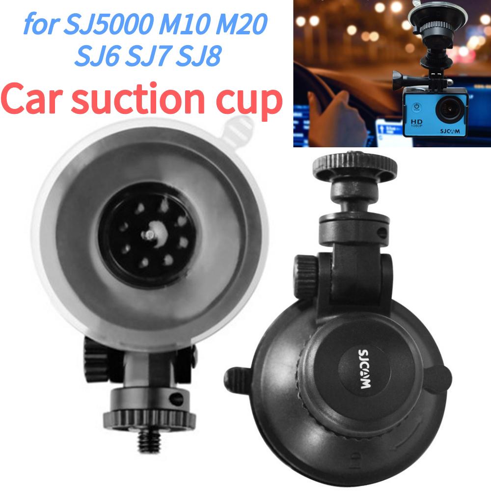 Chống Sốc Xe Thể Thao Giá Đỡ Máy Ảnh Hút Kính Chắn Gió DV Cam Gắn Xoay 360 Độ Cho SJCAM SJ5000 M20 SJ6 SJ8 SJ1