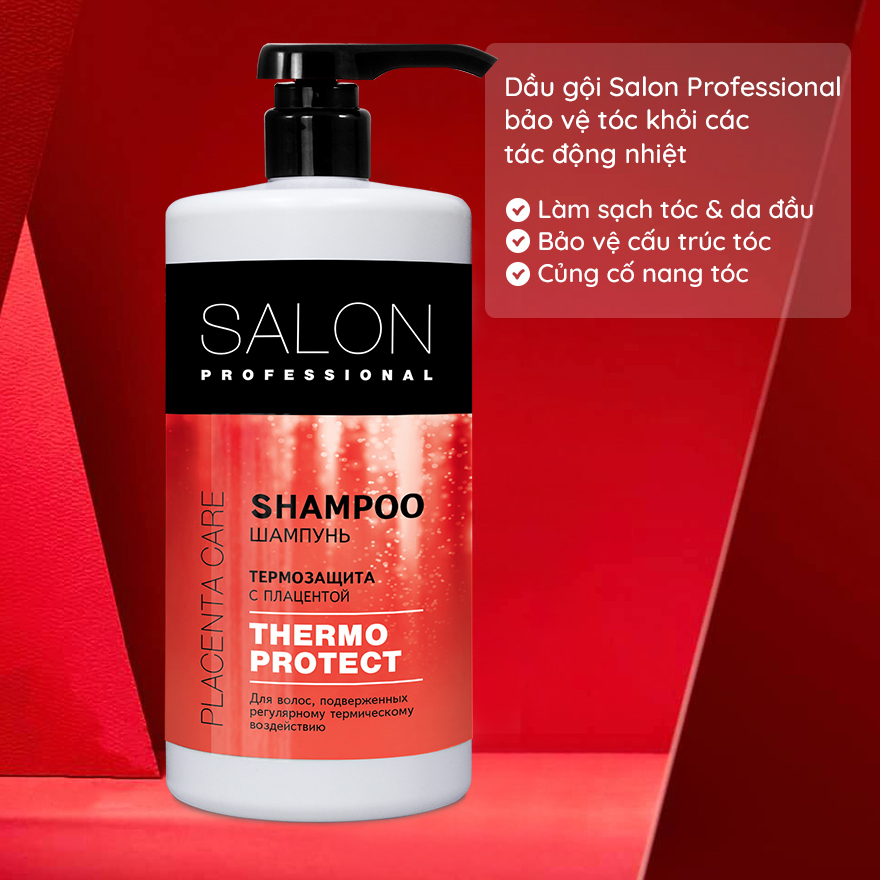 Combo gội ủ Salon Professional bảo vệ tóc khỏi các tác động nhiệt 1000ml