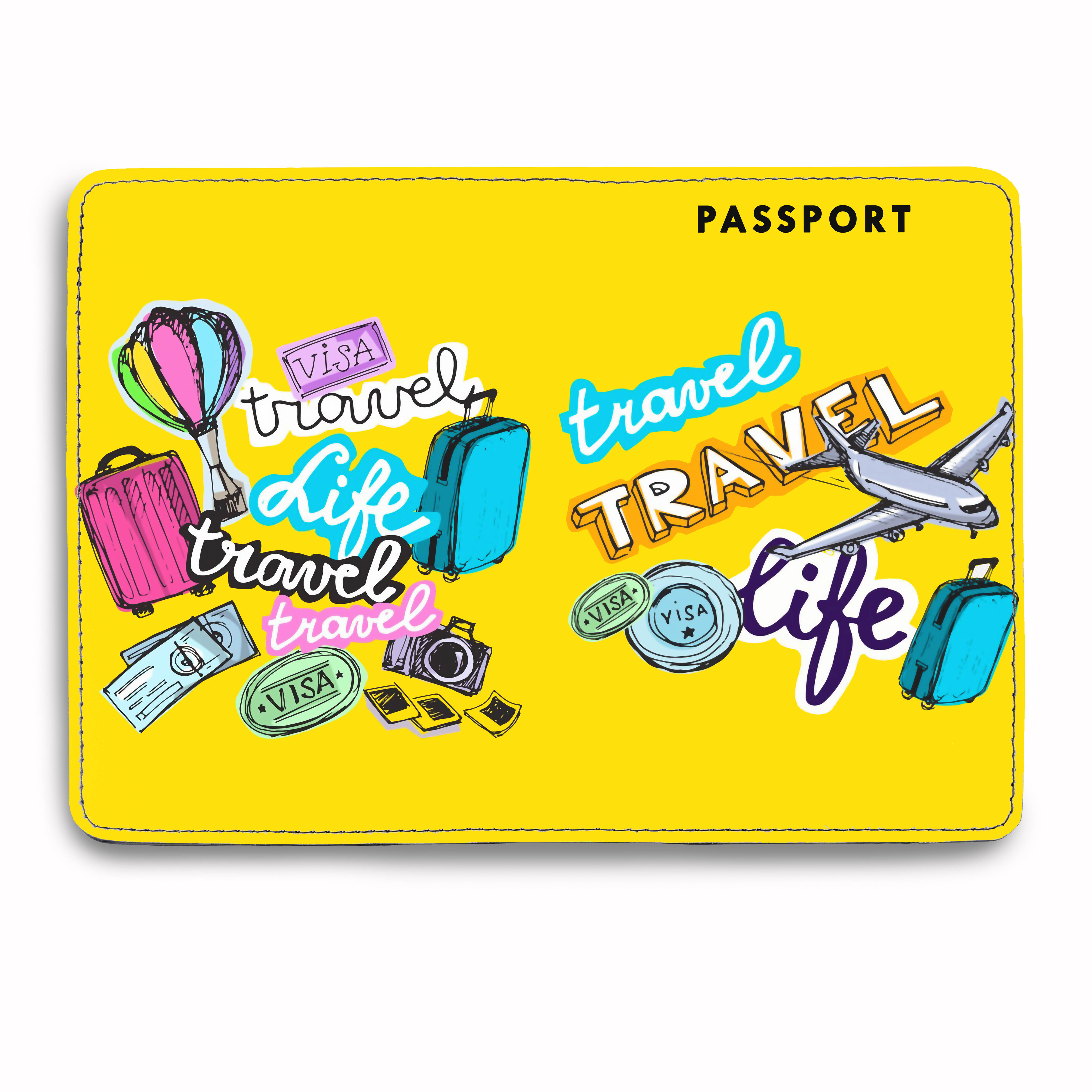 Ví Đựng Passport Du Lịch LIFE TRAVEL Sắc Màu Nghệ Thuật - Bao Da Hộ Chiếu STormbreaker Màu Sắc Năng Động Tươi Trẻ - Kiểu Dáng Tiện Lợi - Hình Ảnh Sắc Nét - Passport Cover Holder - LT079