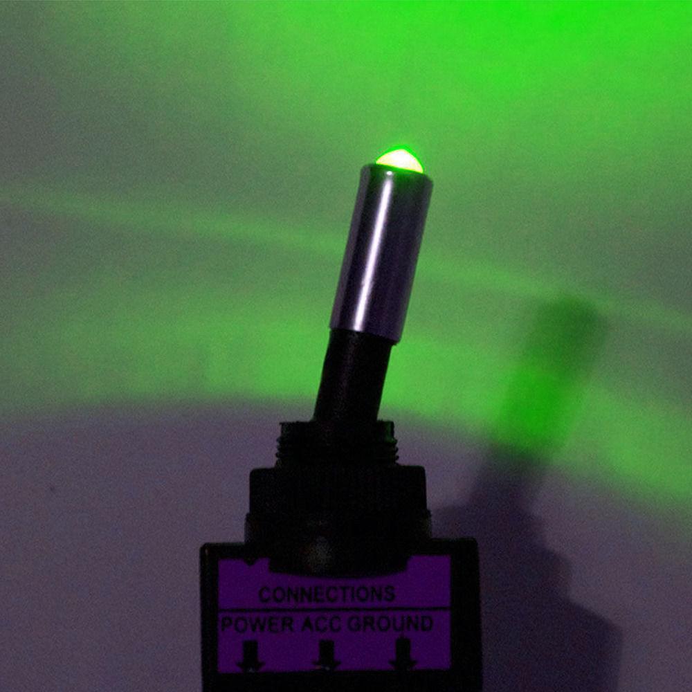 4-5pack 12V 20A Car Auto Boat Green LED Light Toggle Rocker Switch 3Pin SPST